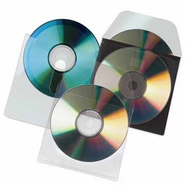 CD tartó zseb, füllel ellátott, öntapadó, 127x127 mm, DJOIS CD tartó zseb, füllel ellátott, öntapadó, 127x127 mm, DJOIS