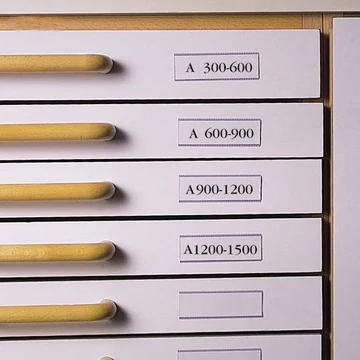 Címketartó zseb, 30x150 mm, öntapadó, fiókhoz, DJOIS, 10 db/csomag