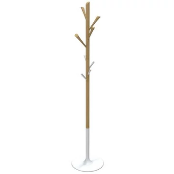 Ruhafogas, fa váz, 8 db akasztóval, ALBA, fa-fehér Ruhafogas, fa váz, 8 db akasztóval, ALBA, fa-fehér