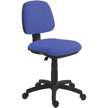 Irodai forgószék, szövetborítás, fekete lábkereszt, "Bora", kék