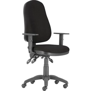 Irodai forgószék, szövetborítás, fekete lábkereszt, karfával, "Xenia ASYN", fekete Irodai forgószék, szövetborítás, fekete lábkereszt, karfával, "Xenia ASYN", fekete