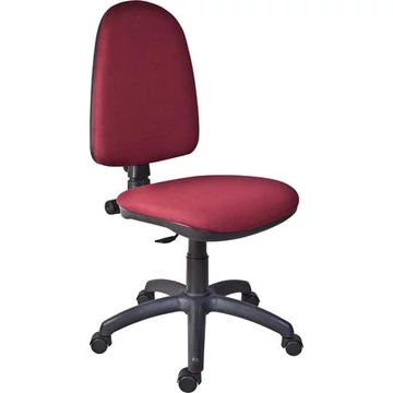 Irodai forgószék, szövetborítás, fekete lábkereszt, Megane, bordó