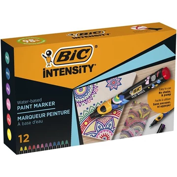 Dekormarker készlet, 1,5 - 2,3 mm, BIC, 12 különböző élénk szín