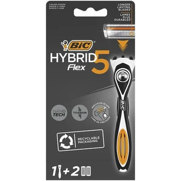 Férfi borotva BIC "HYBRID 5" + 2 betéttel Férfi borotva BIC "HYBRID 5" + 2 betéttel