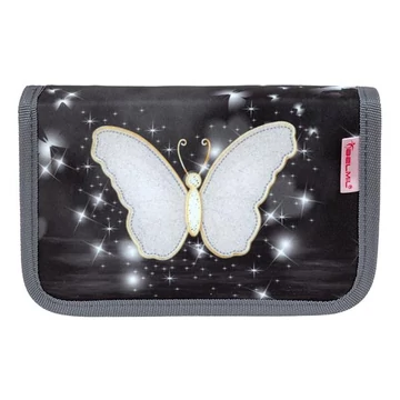 Tolltartó, klapnis, cipzáras, BELMIL "Amazing Butterfly", fekete, pillangó
