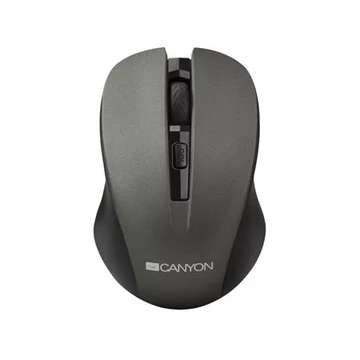 Egér, vezeték nélküli, optikai, USB, CANYON "MW-1", szürke Egér, vezeték nélküli, optikai, USB, CANYON "MW-1", szürke
