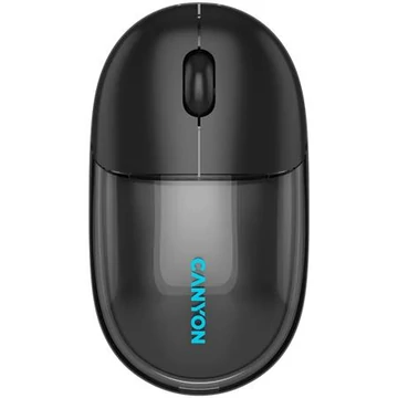 Egér, vezeték nélküli, dual-mode kapcsolat, optikai, CANYON "OnClick 24", fekete