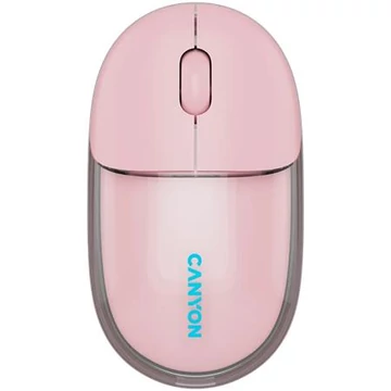 Egér, vezeték nélküli, dual-mode kapcsolat, optikai, CANYON "OnClick 24", rózsaszín