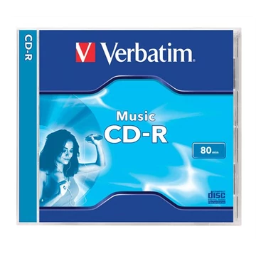 CD-R lemez, 700MB, 80min, 16x, 1 db, normál tok, VERBATIM "Live it!" CD-R lemez, 700MB, 80min, 16x, 1 db, normál tok, VERBATIM "Live it!"