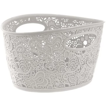 Csipke hatású kosár, CURVER "Victoria", fehér Csipke hatású kosár, CURVER "Victoria", fehér
