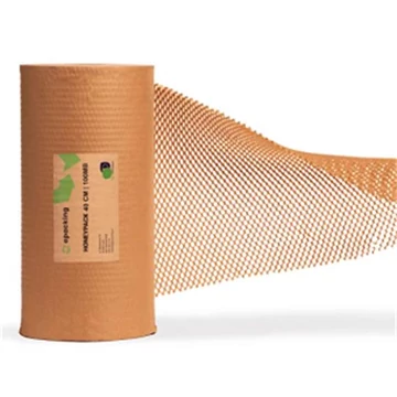 Csomagolópapír, méhsejtcellás, 250m x 400mm, 80 g, barna