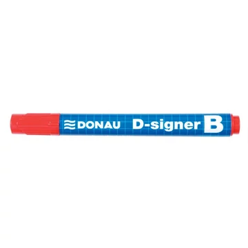 Táblamarker, 2-4 mm, kúpos, DONAU "D-signer B", piros Táblamarker, 2-4 mm, kúpos, DONAU "D-signer B", piros