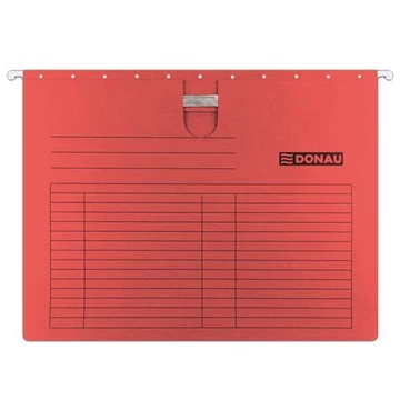 Függőmappa, gyorsfűzős, karton, A4, DONAU, piros Függőmappa, gyorsfűzős, karton, A4, DONAU, piros