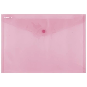 Irattartó tasak, A4, PP, patentos, DONAU, piros