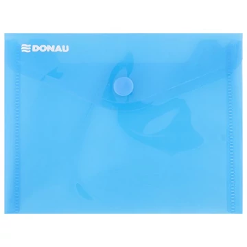 Irattartó tasak, A6, PP, patentos, DONAU, kék