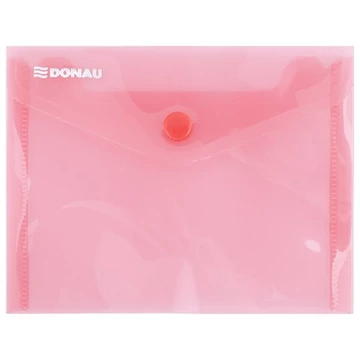 Irattartó tasak, A6, PP, patentos, DONAU, piros Irattartó tasak, A6, PP, patentos, DONAU, piros