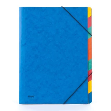 Előrendező, A4, 9 részes, karton, DONAU, kék Előrendező, A4, 9 részes, karton, DONAU, kék