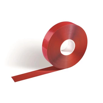 Jelölőszalag, 50 mm x 30 m, 0,5 mm, DURABLE, "DURALINE", piros