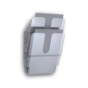 Prospektustartó, fali, álló, A4, DURABLE "FLEXIPLUS 2", áttetsző Prospektustartó, fali, álló, A4, DURABLE "FLEXIPLUS 2", áttetsző