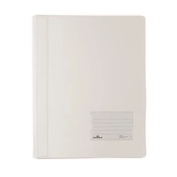 Gyorsfűző, A4, extra erős, DURABLE "DURALUX®", áttetsző fehér Gyorsfűző, A4, extra erős, DURABLE "DURALUX®", áttetsző fehér