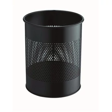 Papírkosár, fém, 15 liter, DURABLE, fekete Papírkosár, fém, 15 liter, DURABLE, fekete