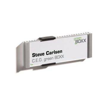 Információs tábla, 149x52,5 mm, DURABLE "INFO SIGN", ezüst