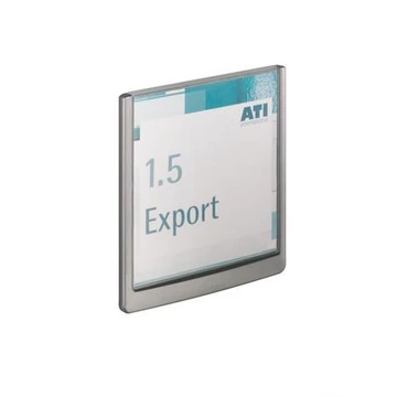 Információs tábla, 149x148,5 mm, DURABLE "CLICK SIGN", szürke Információs tábla, 149x148,5 mm, DURABLE "CLICK SIGN", szürke