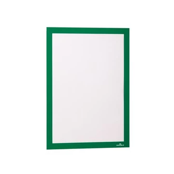 Infokeret, A4, öntapadó háttal, DURABLE "DURAFRAME®", zöld