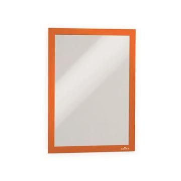 Infokeret, A4, öntapadó háttal, DURABLE "DURAFRAME®", narancssárga