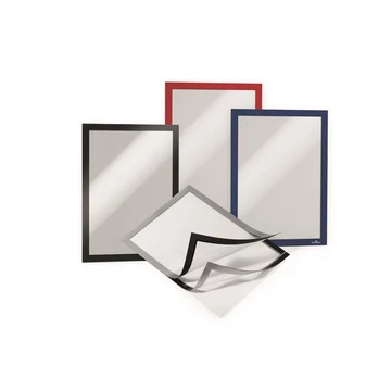 Infokeret, A4, öntapadó háttal, DURABLE "DURAFRAME", piros