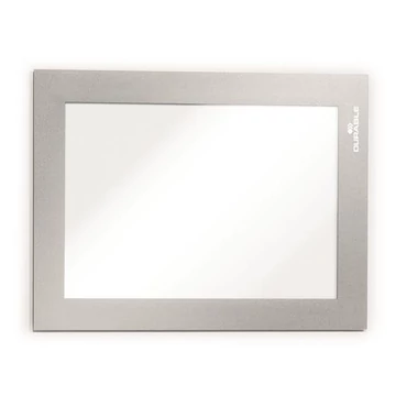 Infokeret, A6, mágneses, DURABLE "DURAFRAME MAGNETIC", ezüst