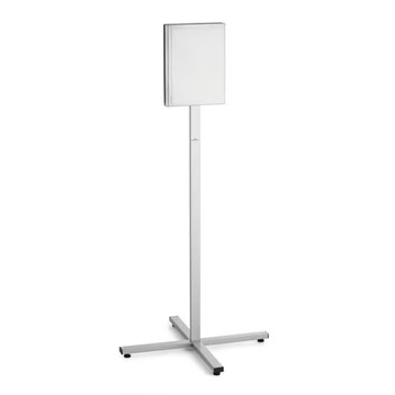 Padlóállvány, kültéri, A4, DURABLE "INFO STAND", antracit-szürke