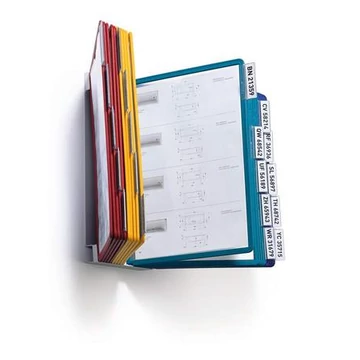 Bemutatótábla tartó, fali, 20 db bemutatótáblával, DURABLE "VARIO®", vegyes színek Bemutatótábla tartó, fali, 20 db bemutatótáblával, DURABLE "VARIO®", vegyes színek