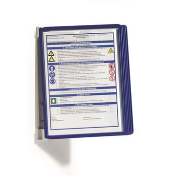 Bemutatótábla tartó, fali, 5 db bemutatótáblával, DURABLE "VARIO® WALL 5", sötétkék Bemutatótábla tartó, fali, 5 db bemutatótáblával, DURABLE "VARIO® WALL 5", sötétkék