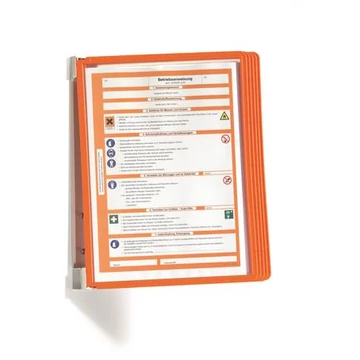 Bemutatótábla tartó, fali, 5 db bemutatótáblával, DURABLE "VARIO® WALL 5", narancssárga Bemutatótábla tartó, fali, 5 db bemutatótáblával, DURABLE "VARIO® WALL 5", narancssárga