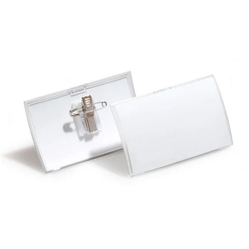 Névkitűző, csíptetővel és tűvel, PP, 40x75 mm, DURABLE "Click Fold" Névkitűző, csíptetővel és tűvel, PP, 40x75 mm, DURABLE "Click Fold"