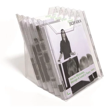 Prospektustartó, asztali és fali, álló, A4, DURABLE "COMBIBOXX® XL", áttetsző Prospektustartó, asztali és fali, álló, A4, DURABLE "COMBIBOXX® XL", áttetsző