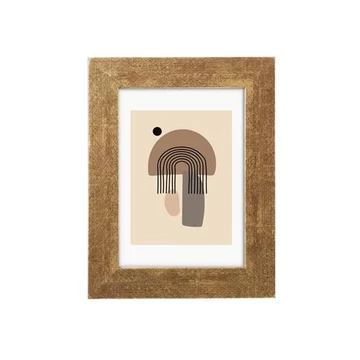 Képkeret, fa, 13x18 cm, "Goldbuch Ian", arany