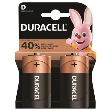 Elem, D góliát, 2 db, DURACELL "Basic" Elem, D góliát, 2 db, DURACELL "Basic"