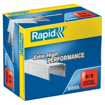 Tűzőkapocs, 9/8, horganyzott, RAPID "Superstrong"