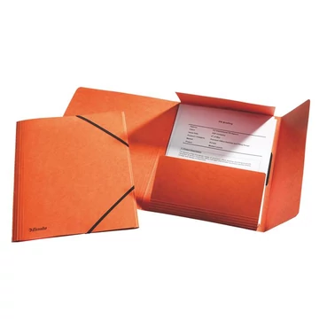 Gumis mappa, 15 mm, prespán, A4, ESSELTE "Rainbow", narancssárga Gumis mappa, 15 mm, prespán, A4, ESSELTE "Rainbow", narancssárga