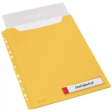 Genotherm, lefűzhető, A4 maxi, LEITZ "Cosy Privacy", melegsárga Genotherm, lefűzhető, A4 maxi, LEITZ "Cosy Privacy", melegsárga