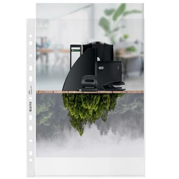 Genotherm, lefűzhető, A4, PP, 100 mikron, narancsos felület, LEITZ "Recycle", 25 db/csomag