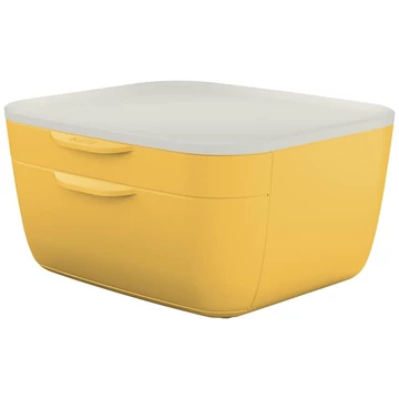 Irattároló, műanyag, 2 fiókos, LEITZ "Cosy", melegsárga Irattároló, műanyag, 2 fiókos, LEITZ "Cosy", melegsárga