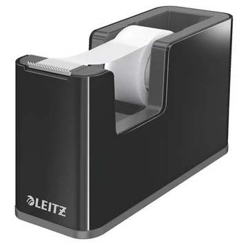 Ragasztószalag-adagoló, asztali, feltöltött, LEITZ "Duo", fekete Ragasztószalag-adagoló, asztali, feltöltött, LEITZ "Duo", fekete