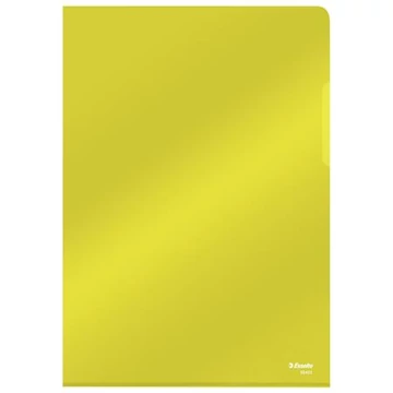 Genotherm, "L", A4, 150 mikron, víztiszta felület, ESSELTE "Luxus", sárga, 25 db/csomag