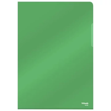 Genotherm, "L", A4, 150 mikron, víztiszta felület, ESSELTE "Luxus", zöld, 25 db/csomag