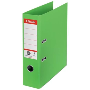 Iratrendező, 75 mm, A4, élvédő sínnel, ESSELTE "No.1", zöld