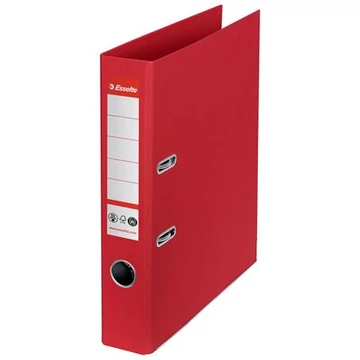 Iratrendező, 50 mm, A4, élvédő sínnel, ESSELTE "No.1", piros