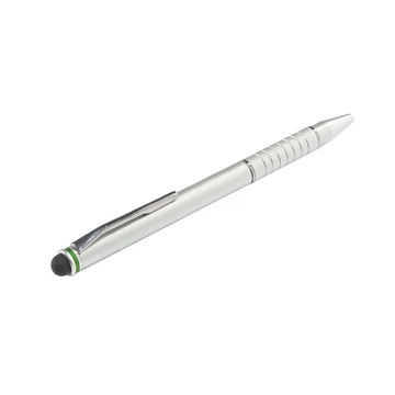 Érintőtoll, érintőképernyős készülékekhez, 2-az-1-ben, LEITZ "Stylus", ezüst